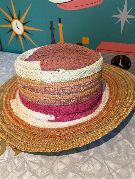 Accessories - Vintage Miriam Lefcourt "Elegantly Yours" hand-crafted Italian straw hat